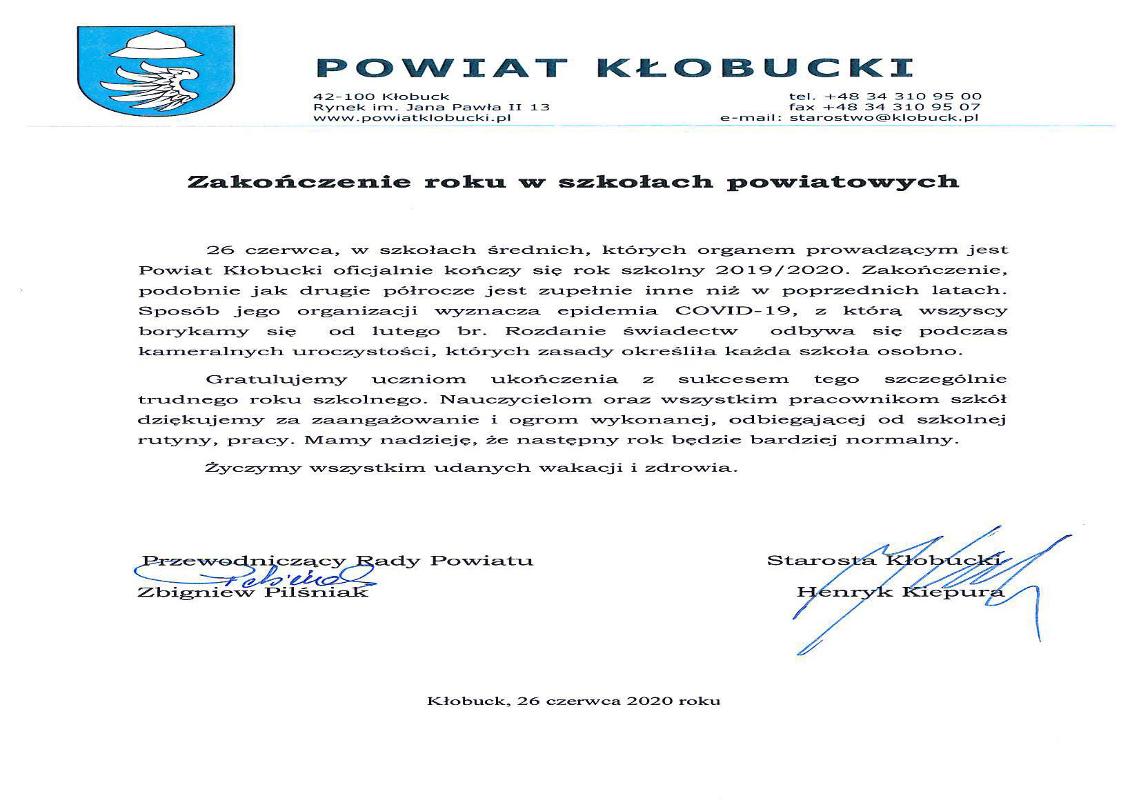 Podziękowanie